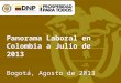Panorama Laboral en Colombia a Julio de 2013
