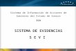 Sistema de Información de Acciones de Gobierno del Estado de Sonora SIA SISTEMA DE EVIDENCIAS