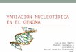 Variación nucleotídica  en el  genoma