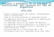 Análisis y propuesta de la CTA para la ratificación  del Convenio OIT  102 en Argentina ETS-CTA