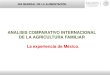 ANALISIS COMPARATIVO INTERNACIONAL  DE LA AGRICULTURA FAMILIAR  La experiencia de México 