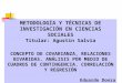 METODOLOGÍA Y TÉCNICAS DE INVESTIGACIÓN EN CIENCIAS SOCIALES Titular: Agustín Salvia