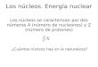 Los núcleos. Energía nuclear