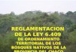 REGLAMENTACION  DE LA LEY 6.409