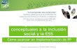 Aproximaciones conceptuales a la inclusión social y la ESS