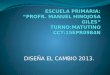 ESCUELA PRIMARIA: “PROFR. MANUEL HINOJOSA GILES” TURNO:MATUTINO CCT:15EPR0984N