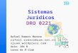 Sistemas Jurídicos DRO 0221