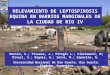 RELEVAMIENTO DE LEPTOSPIROSIS EQUINA EN BARRIOS MARGINALES DE LA CIUDAD DE RIO IV