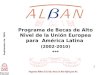 Programa de Becas de Alto Nivel de la Unión Europea para  América Latina  (2002-2010) ***