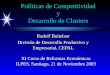 Políticas de Competitividad y Desarrollo de Clusters