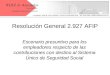 Resolución General 2.927 AFIP