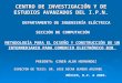 CENTRO DE INVESTIGACIÓN Y DE ESTUDIOS AVANZADOS DEL I.P.N