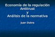 Economía de la regulación Antitrust y Análisis de la normativa