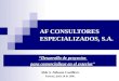 AF CONSULTORES ESPECIALIZADOS, S.A