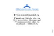Presentación  Página Web de la Dirección General Promoción de la Salud - MINSA