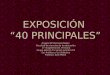 EXPOSICIÓN  “40 PRINCIPALES”