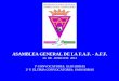 ASAMBLEA GENERAL DE LA F.A.F. - A.F.F. 26  DE  JUNIO DE  2012 1ª CONVOCATORIA: 18:30 HORAS