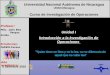 Universidad  Nacional Autónoma de Nicaragua UNAN-Managua Curso de Investigación de Operaciones