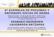 4ª ASAMBLEA DE PERSONAS Y ENTIDADES SOCIAS DE ARABA