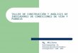TALLER DE CONSTRUCCIÓN Y ANÁLISIS DE INDICADORES DE CONDICIONES DE VIDA Y POBREZA