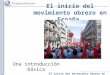 El inicio del movimiento obrero en España