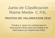 Junta de Clasificación Rama Media- C.P.E