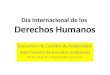 Día Internacional de los  Derechos Humanos