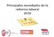 Principales novedades de la reforma laboral 2010