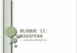 Bloque  ii : biosfera