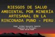 RIESGOS DE SALUD AMBIENTAL POR MINERÍA ARTESANAL EN LA RINCONADA PUNO - PERU