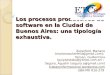 Los procesos productivos de software en la Ciudad de Buenos Aires: una tipología exhaustiva