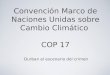 Convención Marco de Naciones Unidas sobre Cambio Climático  COP 17