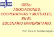 OESs:  ASOCIACIONES, COOPERATIVAS Y MUTUALES,  EN EL  ESCENARIO UNIVERSITARIO 