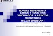 NORMAS REFERIDAS A  LIBROS Y REGISTROS VINCULADOS  A ASUNTOS TRIBUTARIOS R.S. 234-2006/SUNAT
