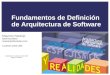 Fundamentos de Definición de Arquitectura de Software