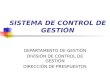 SISTEMA DE CONTROL DE GESTIÓN