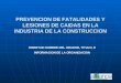 PREVENCION DE FATALIDADES Y LESIONES DE CAIDAS EN LA INDUSTRIA DE LA CONSTRUCCION