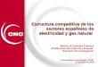 Estructura competitiva de los sectores españoles de electricidad y gas natural