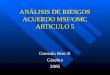 ANÁLISIS DE RIESGOS ACUERDO MSF/OMC ARTICULO 5