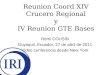 Reunion Coord XIV Crucero Regional y IV Reunion GTE Bases