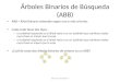 Árboles Binarios de Búsqueda (ABB)