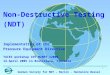 Non-Destructive Testing  (NDT)