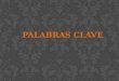 PALABRAS CLAVE 