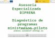 Asesoria Especializada  DIPRENA Diagnóstico de programas ministerios piloto