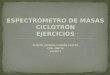 ESPECTRÓMETRO DE MASAS CICLOTRÓN EJERCICIOS