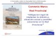 Convenio Marco Red Provincial