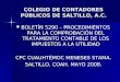 COLEGIO DE CONTADORES PÚBLICOS DE SALTILLO, A.C