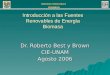 Introducción a las Fuentes Renovables de Energìa Biomasa