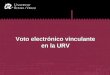 Vot electrònic a la URV