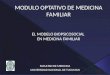 MODULO OPTATIVO DE MEDICINA FAMILIAR EL MODELO BIOPSICOSOCIAL  EN MEDICINA FAMILIAR